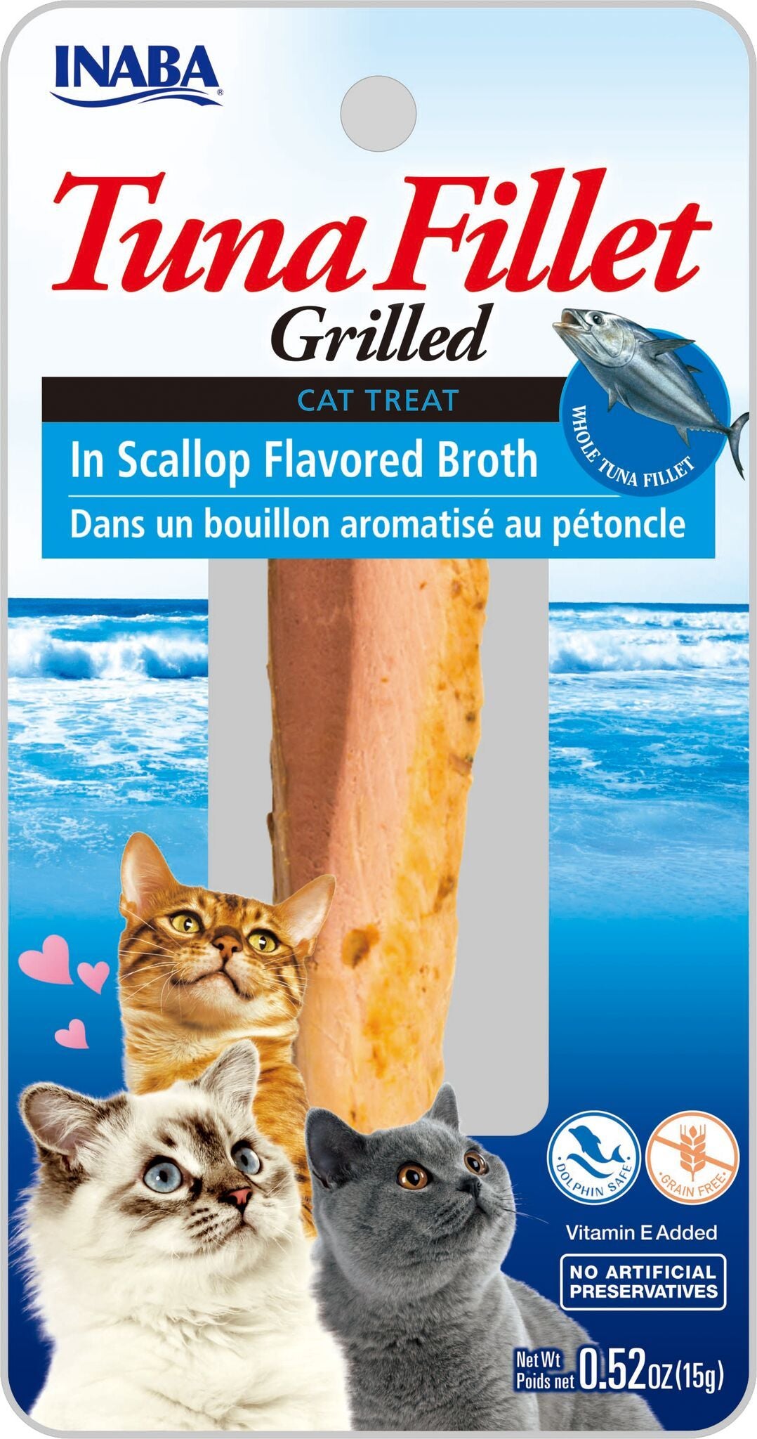 Inaba Grilled Tuna Fillet in Scallop Broth Cat Treat 15g