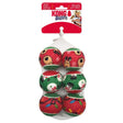KONG Holiday SqueakAir Balls Medium 6 Pack