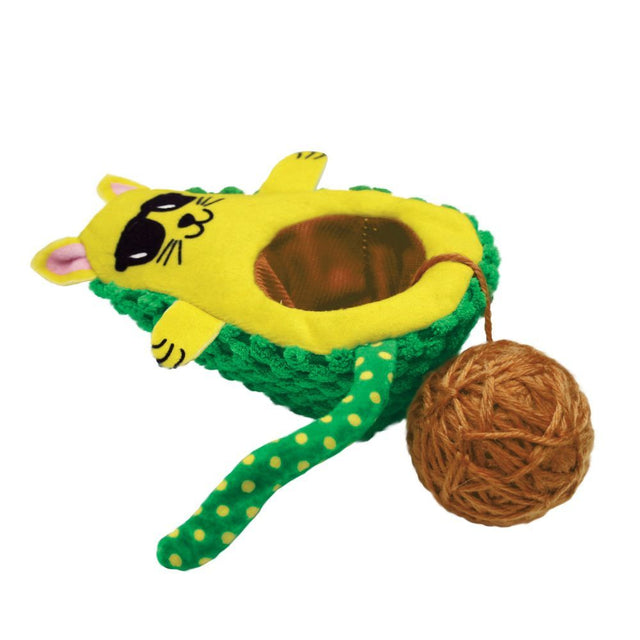 KONG Wrangler AvoCATo Crinkle Catnip Toy