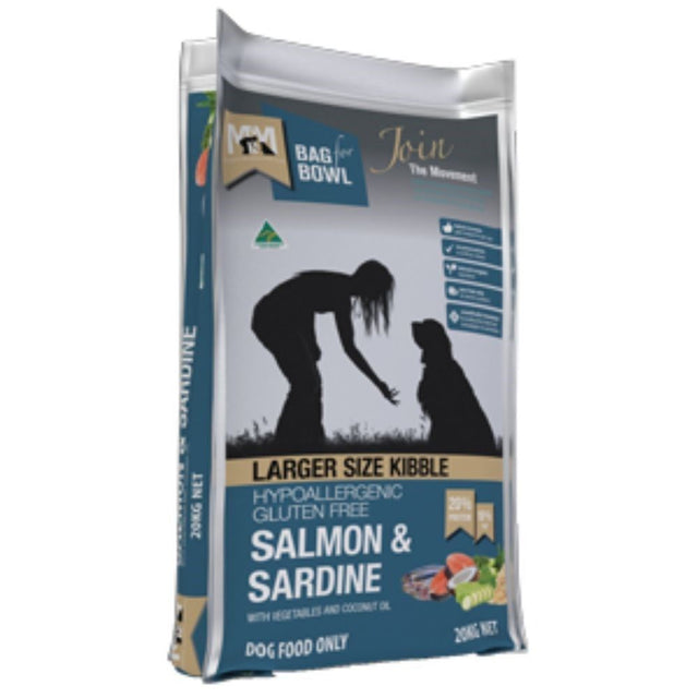 MEALS FOR MUTTS SALMON AND SARDINE LRG 20KG NAVY
