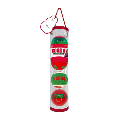 KONG Holiday Christmas Balls 4 Pack