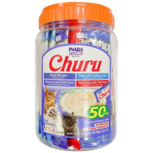 Inaba Churu Tuna & Seafood Varieties Cat Treats 50 Pack