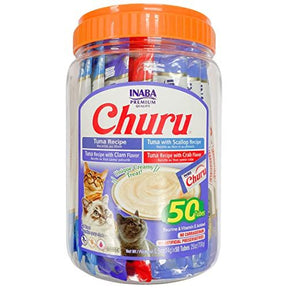 Inaba Churu Tuna & Seafood Varieties Cat Treats 50 Pack