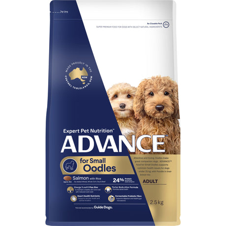 Advance Adult Small Oodles Salmon with Rice Dry Dog Food 2.5kg