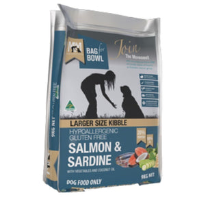 MEALS FOR MUTTS LG KIBBLE SALMON & SARD NAVY 9KG