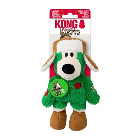 KONG Holiday Wild Knots Bear Dog Toy Small/Medium