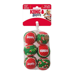 KONG Holiday SqueakAir Balls 6 Pack