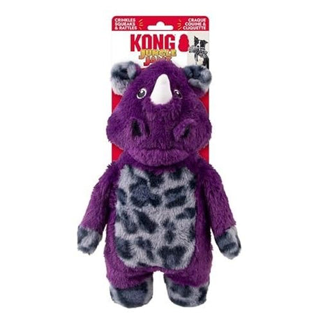 KONG Jungle Jamz Rhino Dog Toy