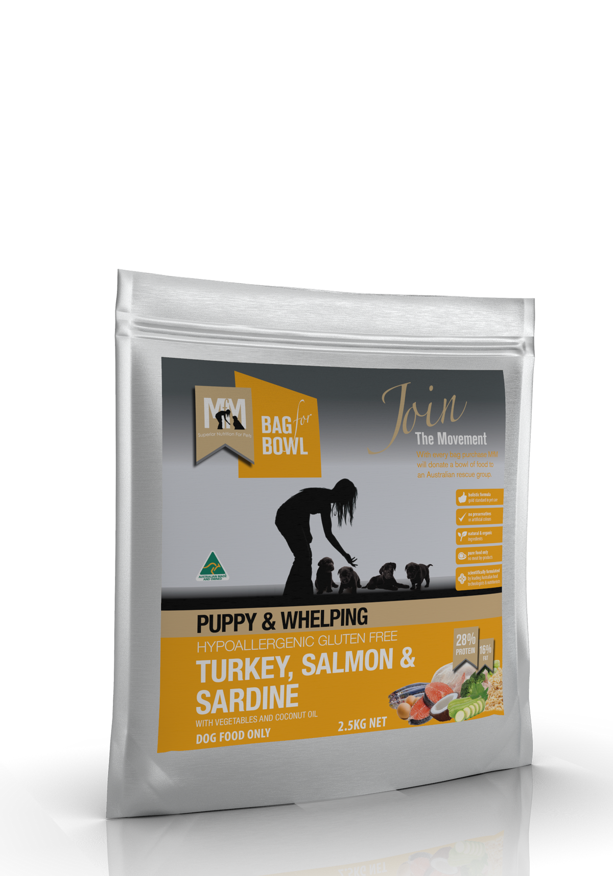 Meals for Mutts Puppy Turkey, Salmon & Sardine 2.5kg