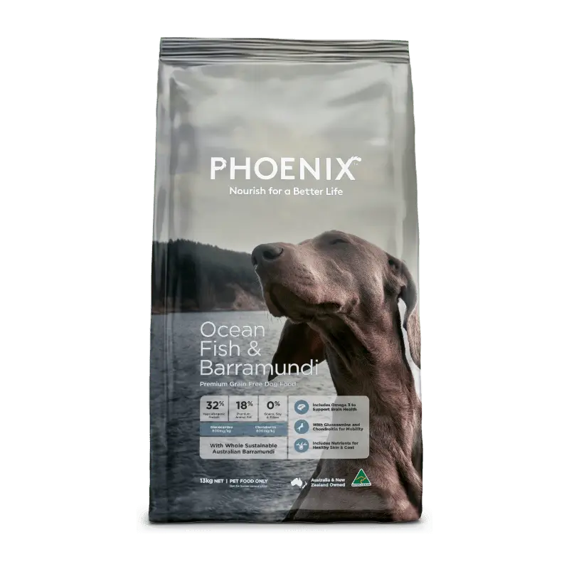 Phoenix Grain Free Ocean Fish & Barramundi Adult Dry Dog Food 13kg
