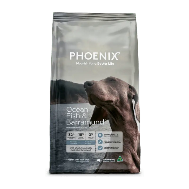 Phoenix Grain Free Ocean Fish & Barramundi Adult Dry Dog Food 13kg