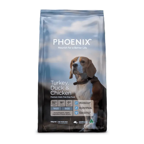 Phoenix Grain Free Turkey, Duck & Chicken Adult Dry Dog Food 13kg