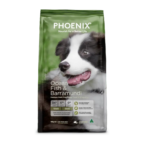 Phoenix Grain Free Ocean Fish & Barramundi Puppy Dry Dog Food 13kg