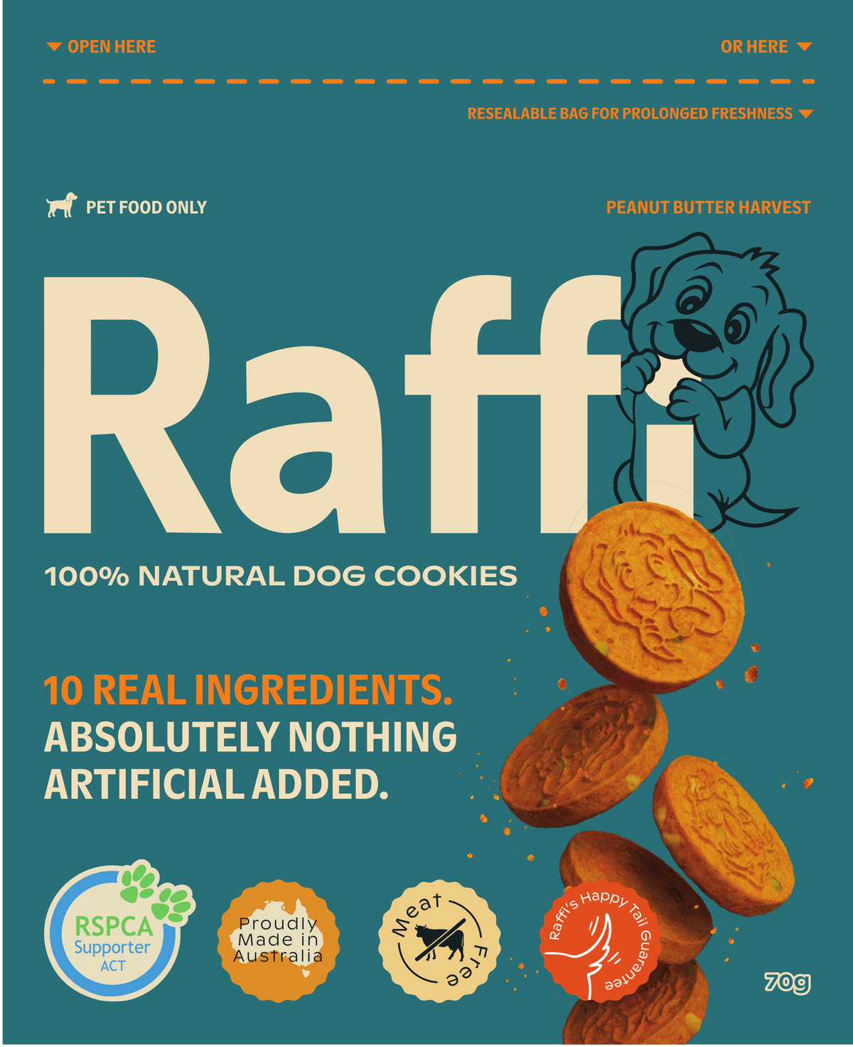 Raffi Dog Cookies 70g