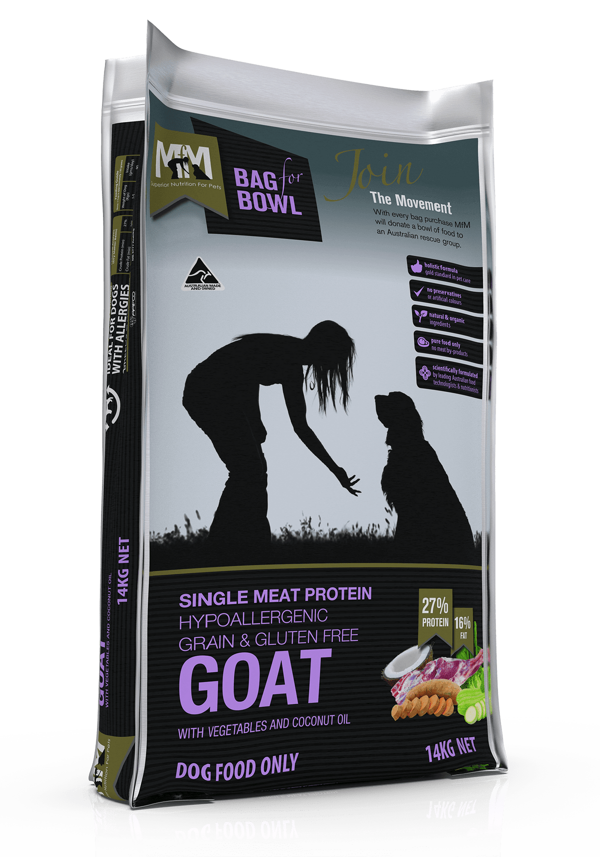 Meals for Mutts Single Protein Goat 14kg