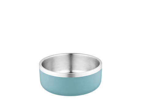 Furkidz Double Wall w/Silver Band Bowl 12cm 400ml