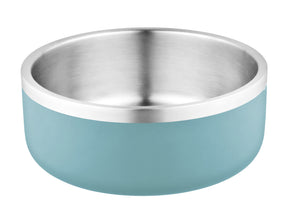 Furkidz Double Wall w/Silver Band Bowl 20cm 2460ml