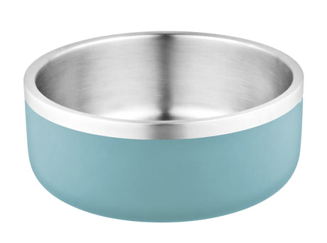 Furkidz Double Wall w/Silver Band Bowl 20cm 2460ml