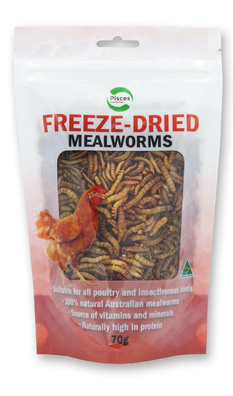 Freeze Dried Poultry Mealworms 70g
