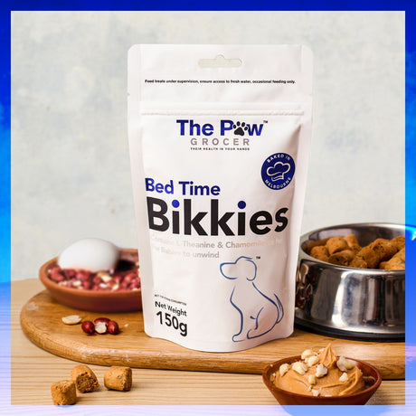 The Paw Grocer Bed Time Bikkies Dog Treats 150g