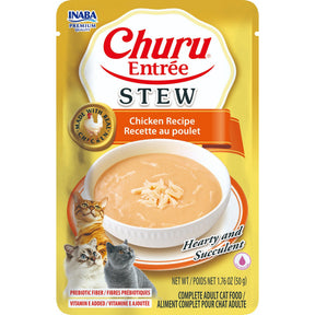 Inaba Churu Entrée Stew Chicken Wet Cat Food 6 x 50g