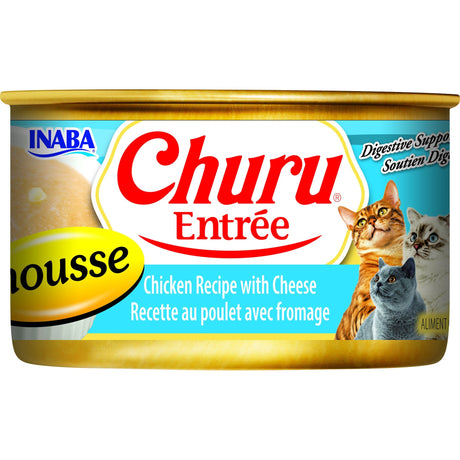 Inaba Churu Entrée Mousse Chicken with Cheese Wet Cat Food Can 85g