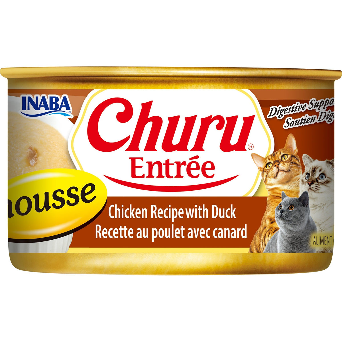 Inaba Churu Entrée Mousse Chicken with Duck Wet Cat Food Can 85g