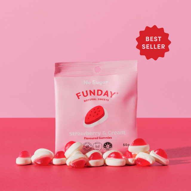 Funday Strawberry & Cream Gummies 50g