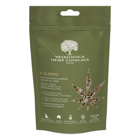Vetalogica Hemp Clinicals Calming Cat Treats 100g