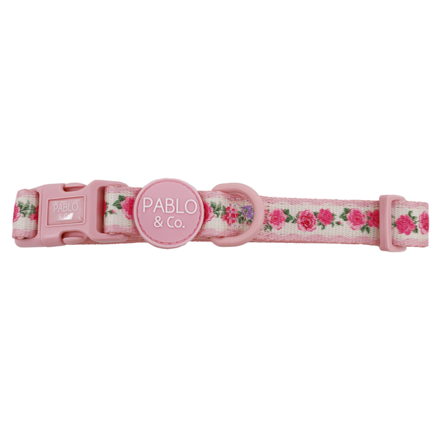 Pablo Dog Collar - M Vintage Rose