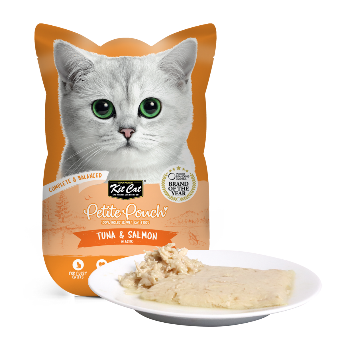 Kit Cat Tuna & Salmon Wet Cat Food Pouch 70g