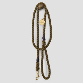 Animals in Charge Olive Rope Dog Leash