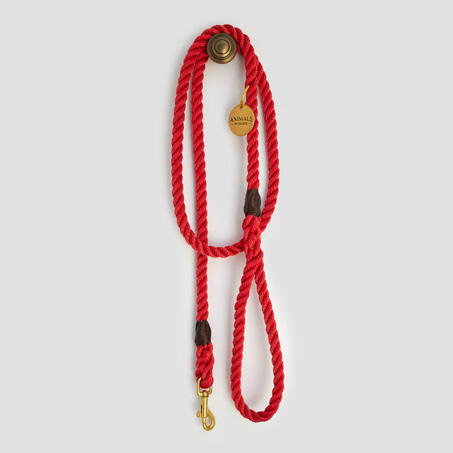 Animals in Charge Red Rope Dog Leash