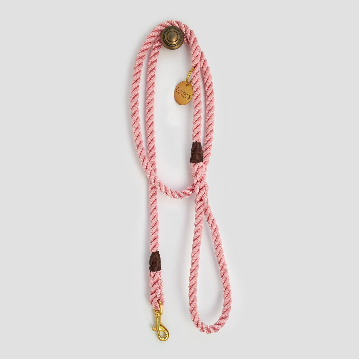 Animals in Charge Rose Pink Rope Dog Leash