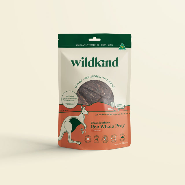 Wildkind Great Southern Roo Whole Prey Dog Treats 100g