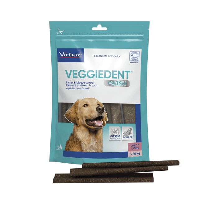 Virbac Veggiedent Fr3sh Dental Chews Large