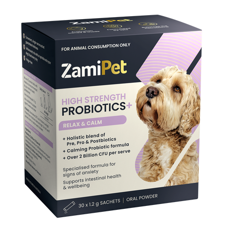 ZamiPet High Strength Probiotics+ Relax & Calm 30 Sachets