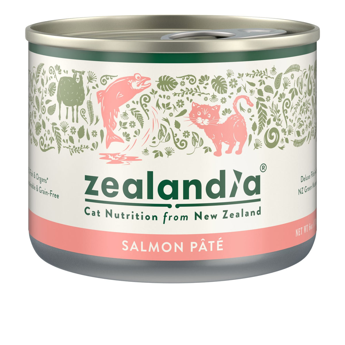 Zealandia Salmon Pate Wet Cat Food Can 170g