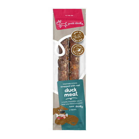 Yours Droolly Duck Wrap Sticks Large 2 Pack