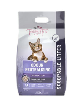 Trouble & Trix Odour Neutralising Clumping Cat Litter Lavender 7L