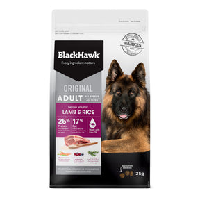 Black Hawk Original Lamb & Rice Adult Dry Dog Food 20kg