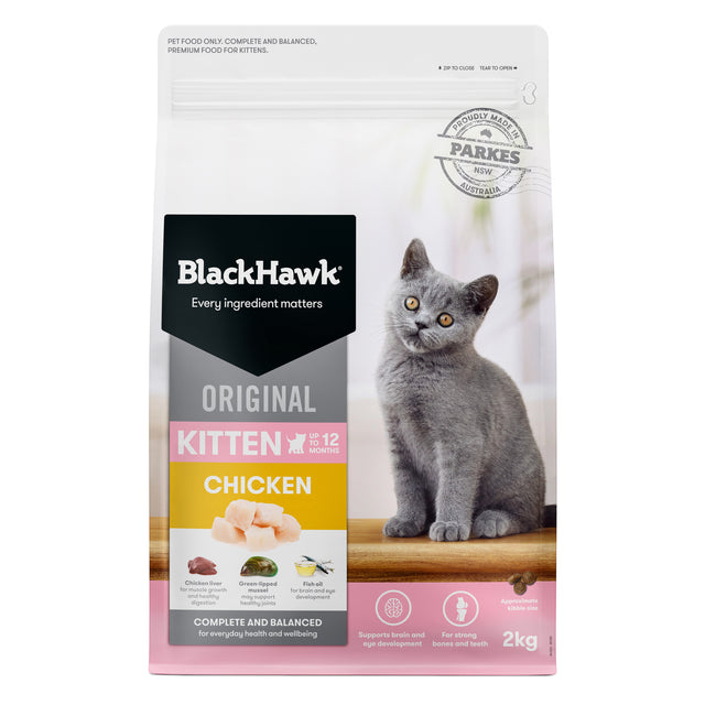 Black Hawk Original Chicken Kitten Dry Cat Food 2kg