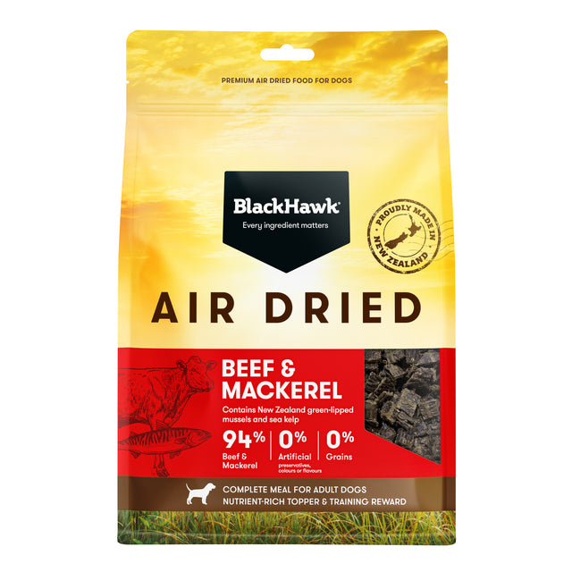Black Hawk Air Dried Beef & Fish Dog Food 450g