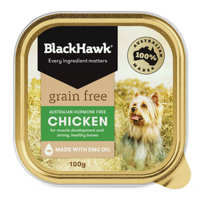 Black Hawk Grain Free Chicken Wet Dog Food Trays 9 x 100g