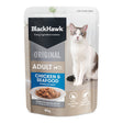 Black Hawk Chicken & Seafood Wet Cat Food Pouch 85g