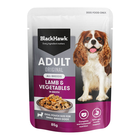 Black Hawk Lamb & Vegetables Wet Dog Food 85g Box