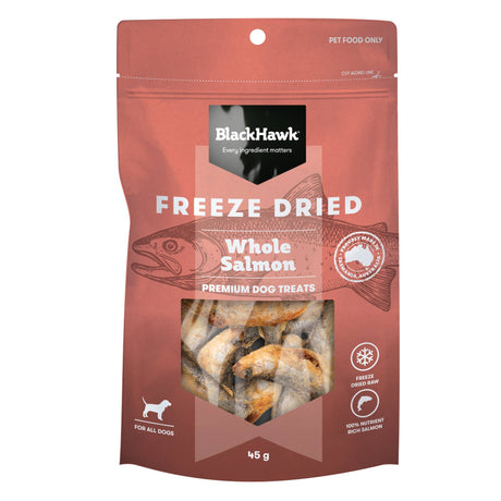 Black Hawk Freeze Dried Whole Salmon Dog Treats 45g