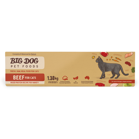 Big Dog BARF Beef raw cat food