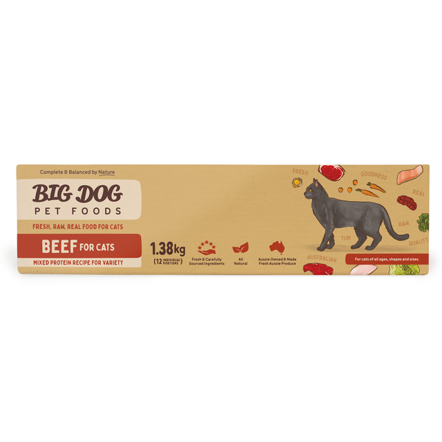 Big Dog BARF Beef raw cat food