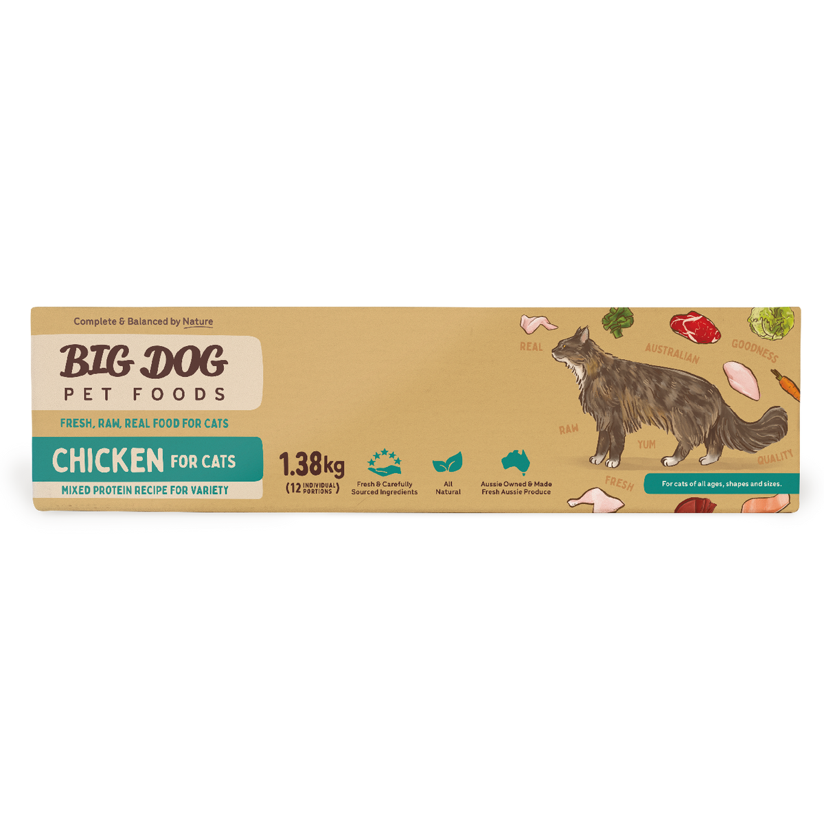 Big Dog BARF Chicken raw cat food